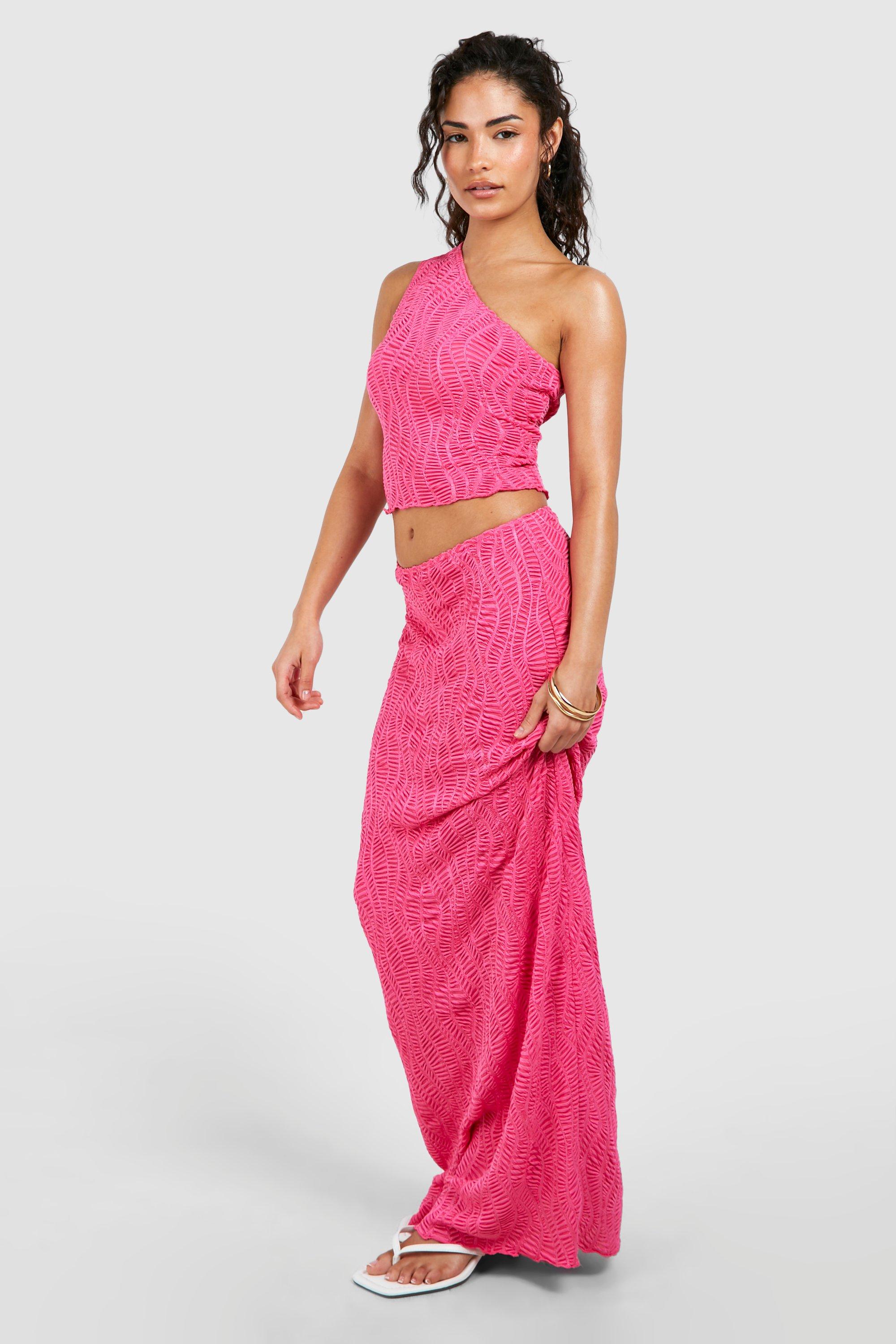Petite pink maxi skirt sale